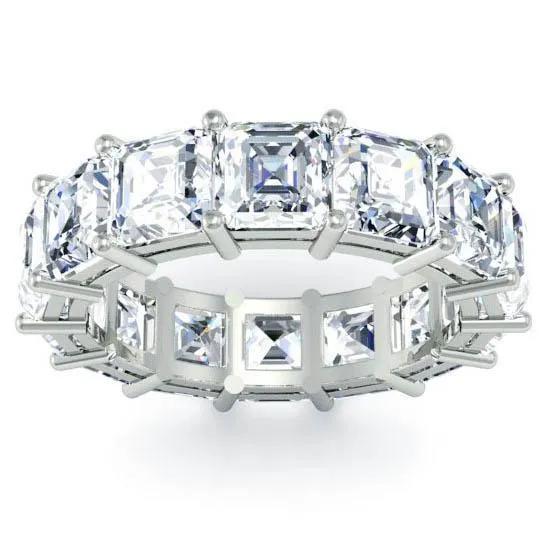 Rings deBebians 700 cttw Asscher Cut Shared Prong Diamond Eternity Band Rings deBebians 700 cttw Asscher Cut Shared Prong Diamond Eternity Band