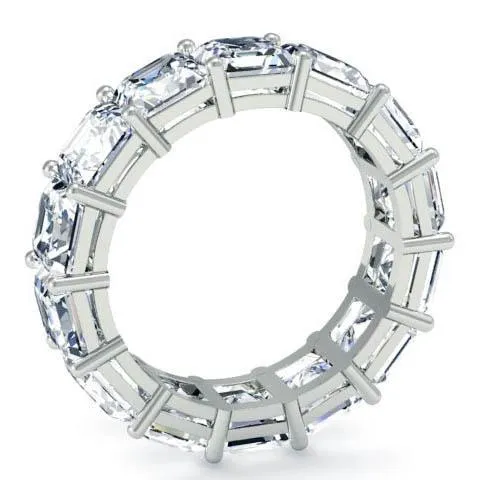 Rings deBebians 700 cttw Asscher Cut Shared Prong Diamond Eternity Band