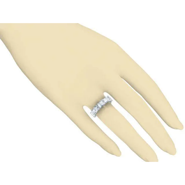 Rings deBebians 700 cttw Asscher Cut Shared Prong Diamond Eternity Band