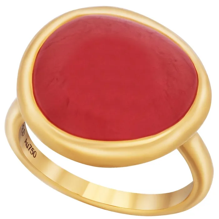 Rings Fred of Paris Fred of Paris Womens Ring Belles Rives RG Rhodochrosite Size 725 4B0814055