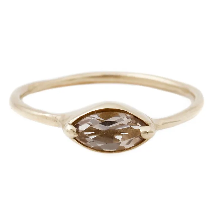 Rings Lauren Wolf Jewelry Marquise Morganite Ring