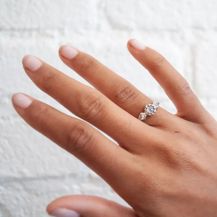 Rings Lauren Wolf Jewelry Shooting Star Three Stone Ring