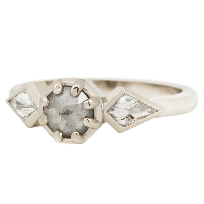 Rings Lauren Wolf Jewelry Shooting Star Three Stone Ring