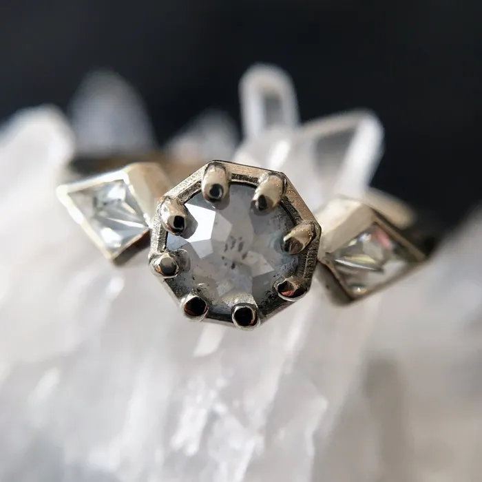 Rings Lauren Wolf Jewelry Shooting Star Three Stone Ring