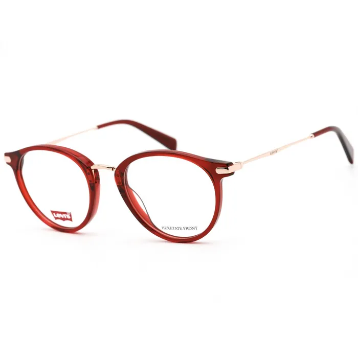 Rings Levis Levis Womens Eyeglasses Clear Demo Lens RedGold Round Frame LV 5006 0C9A 00 Rings Levis Levis Womens Eyeglasses Clear Demo Lens RedGold Round Frame LV 5006 0C9A 00