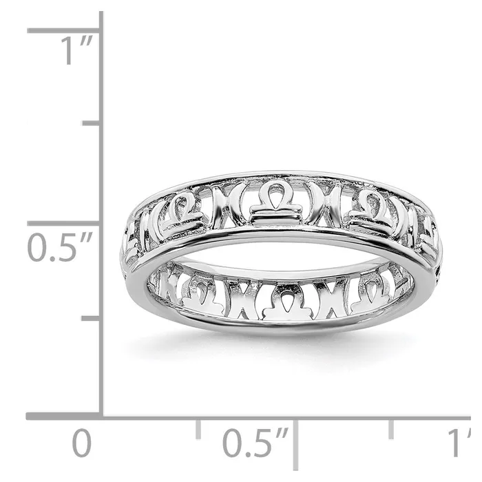 Rings Stackable Expressions Sterling Silver Stackable Expressions Libra Zodiac Ring QSK2018 Rings Stackable Expressions Sterling Silver Stackable Expressions Libra Zodiac Ring QSK2018