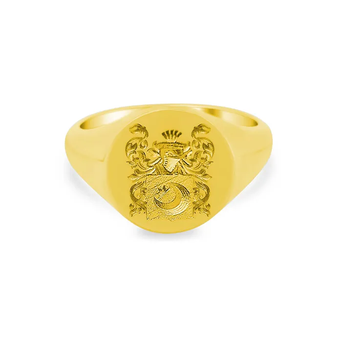 Rings Womens Round Signet Ring Large CAD Designed Family Crest Logo deBebians Rings Womens Round Signet Ring Large CAD Designed Family Crest Logo deBebians