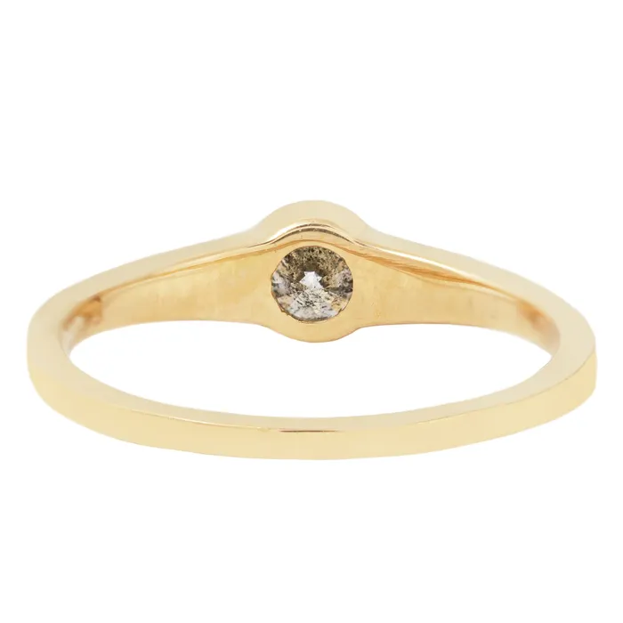 Salt Pepper Diamond Eclipse Ring ESQUELETO Essentials Rings