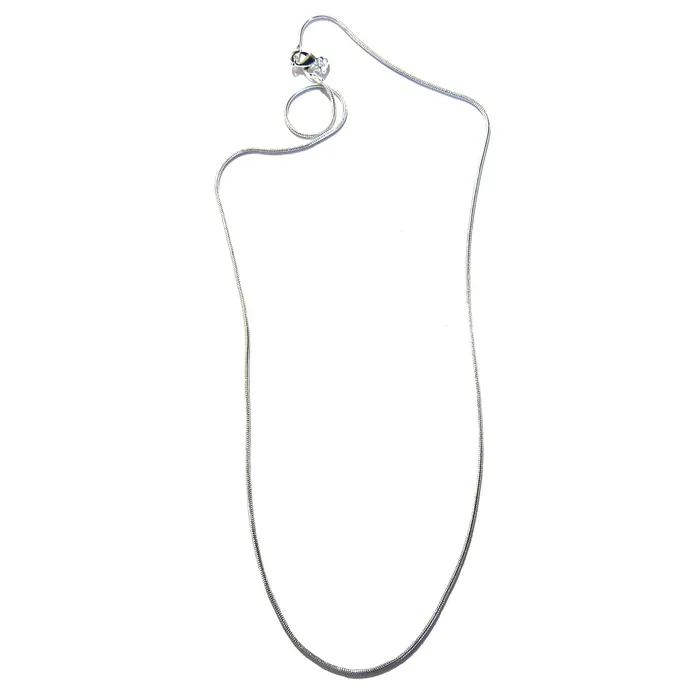 Satin Crystals Necklaces Silver Plated Chain Necklace Simply Splendid Snake
