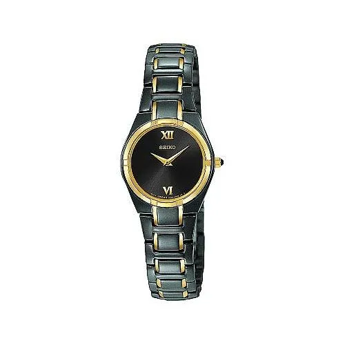 Seiko Watches Seiko SUJE76 Womens Titanium Carbon Nitride Plated Quartz Watch Seiko Watches Seiko SUJE76 Womens Titanium Carbon Nitride Plated Quartz Watch