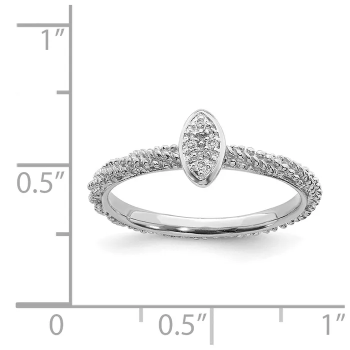 Stackable Expressions Rings Sterling Silver Diamond Stackable Expressions Textured Ring QSK1824 Stackable Expressions Rings Sterling Silver Diamond Stackable Expressions Textured Ring QSK1824