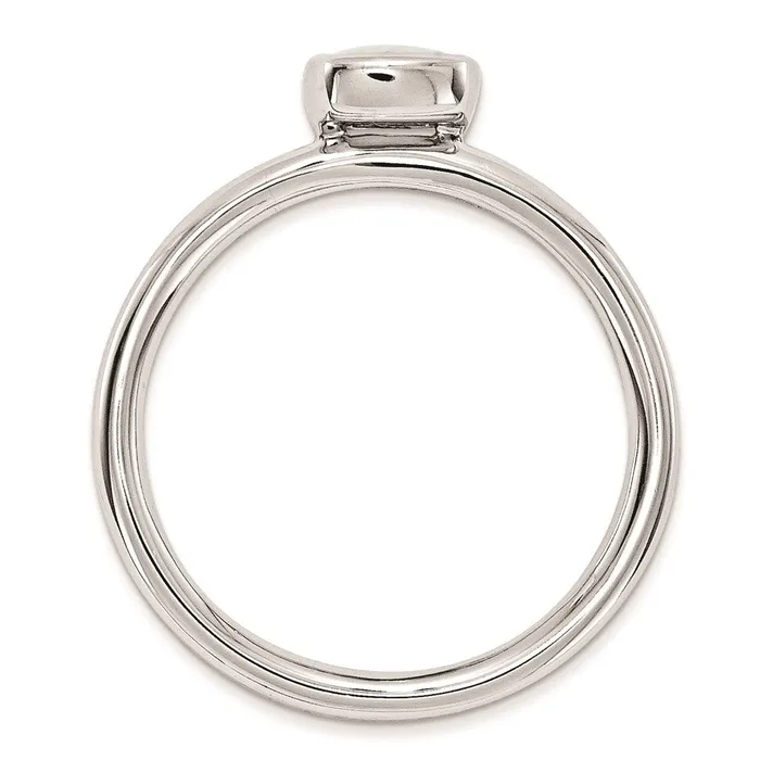 Stackable Expressions Rings Sterling Silver Stackable Expressions Cushion Cut Created Opal Ring QSK986 Stackable Expressions Rings Sterling Silver Stackable Expressions Cushion Cut Created Opal Ring QSK986