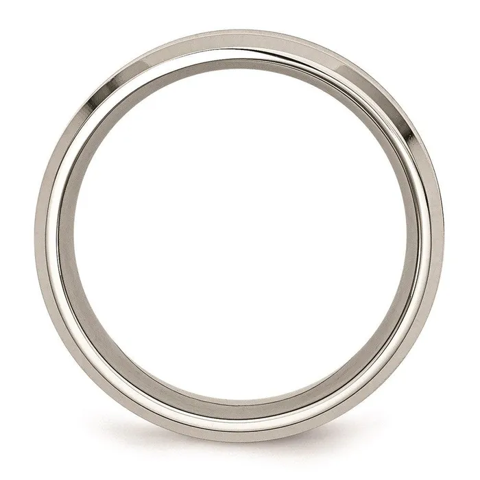 Stainless Steel Polished Red Wood Inlay Enameled 800mm Ring Chisel Rings Stainless Steel Polished Red Wood Inlay Enameled 800mm Ring Chisel Rings