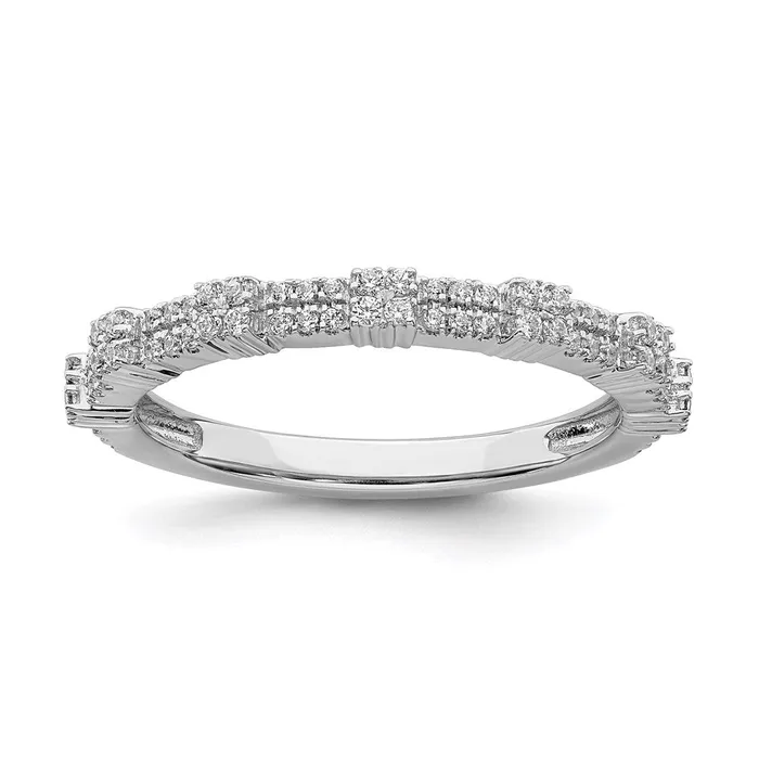 Sterling Silver Stackable Expressions White Topaz Diamond Ring QSK2151 Stackable Expressions Rings Sterling Silver Stackable Expressions White Topaz Diamond Ring QSK2151 Stackable Expressions Rings