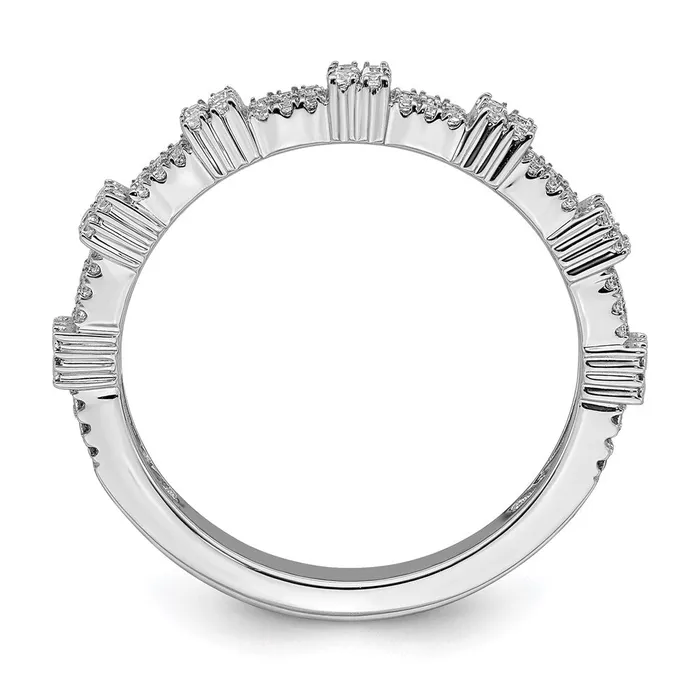 Sterling Silver Stackable Expressions White Topaz Diamond Ring QSK2151 Stackable Expressions Rings Sterling Silver Stackable Expressions White Topaz Diamond Ring QSK2151 Stackable Expressions Rings