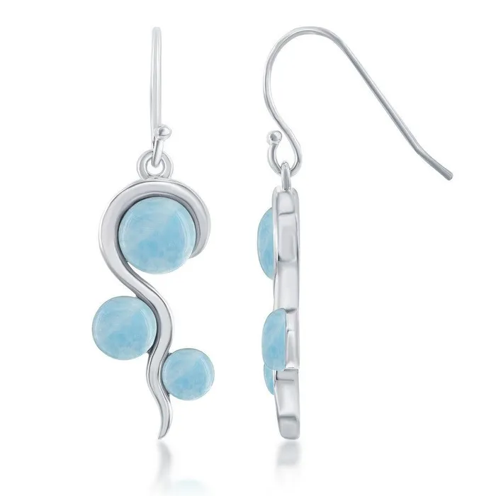 Sterling Silver Swirl Design Earrings Classic Earrings
