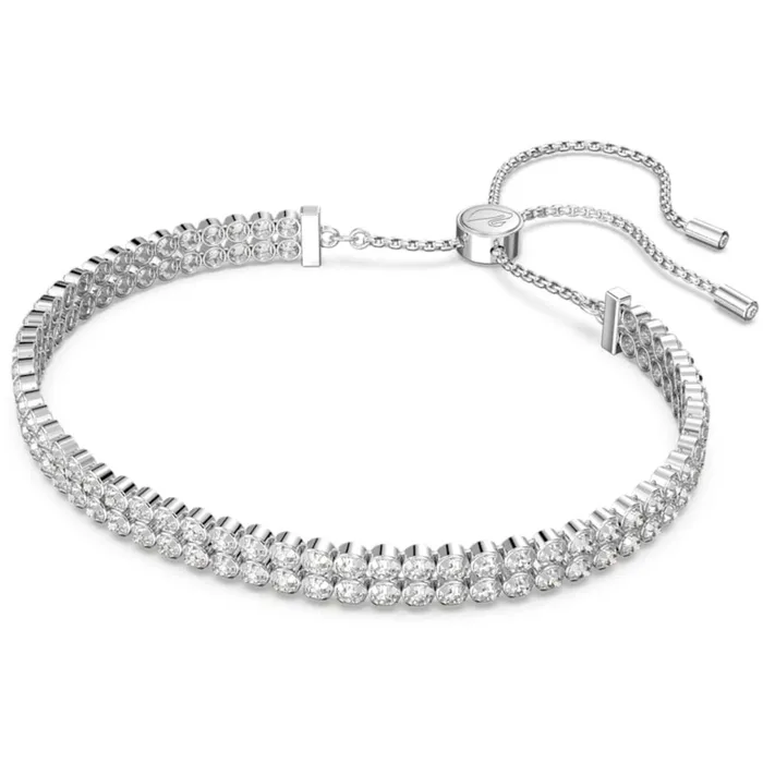 Swarovski Bracelets Swarovski Womens Bracelet Subtle Crystals Two Strands Rhodium Plated 5221397 Swarovski Bracelets Swarovski Womens Bracelet Subtle Crystals Two Strands Rhodium Plated 5221397