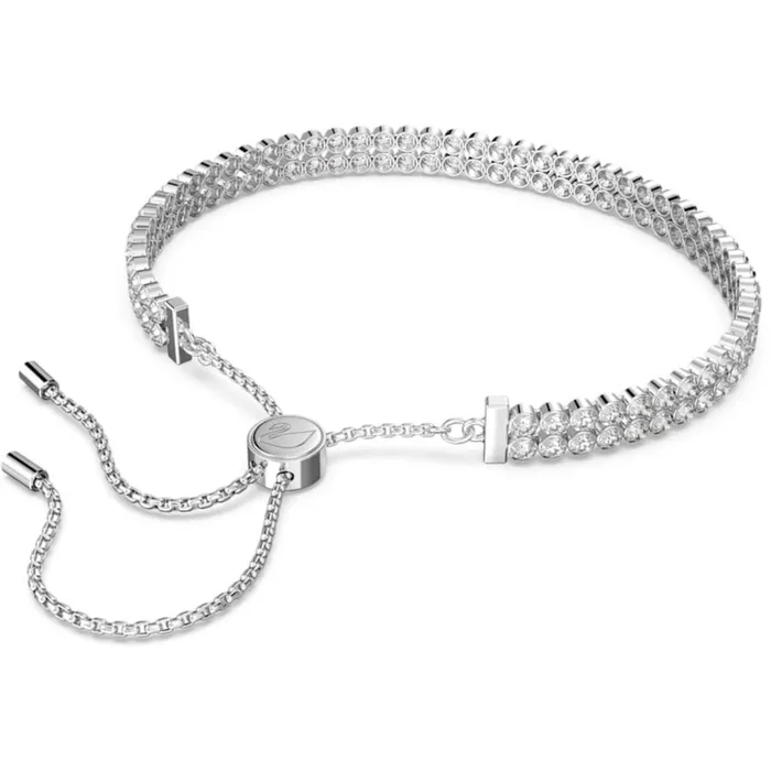 Swarovski Bracelets Swarovski Womens Bracelet Subtle Crystals Two Strands Rhodium Plated 5221397 Swarovski Bracelets Swarovski Womens Bracelet Subtle Crystals Two Strands Rhodium Plated 5221397
