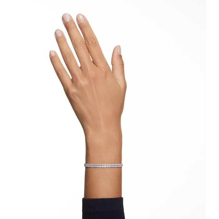 Swarovski Bracelets Swarovski Womens Bracelet Subtle Crystals Two Strands Rhodium Plated 5221397 Swarovski Bracelets Swarovski Womens Bracelet Subtle Crystals Two Strands Rhodium Plated 5221397