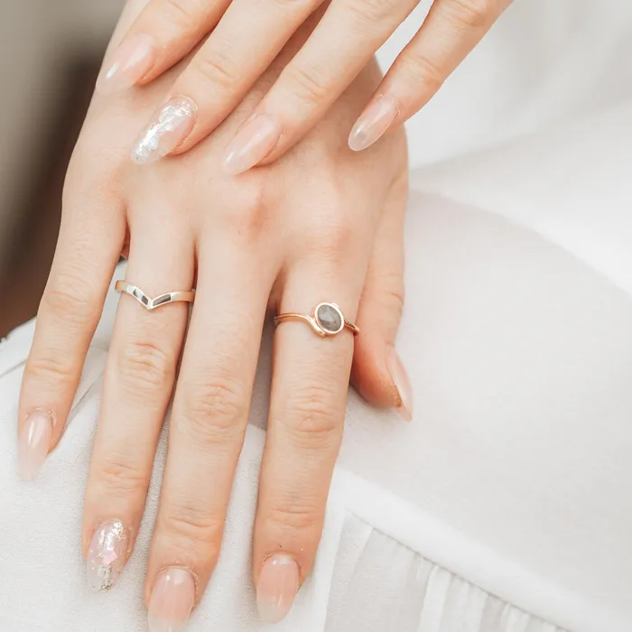 Tilted Oval Cremation Ring in 14K White Gold closebymejewelry Rings