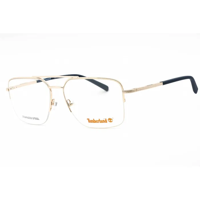 Timberland Mens Eyeglasses Pale Gold Pilot Metal Half Rim Frame TB1772 032 Timberland Earrings Timberland Mens Eyeglasses Pale Gold Pilot Metal Half Rim Frame TB1772 032 Timberland Earrings