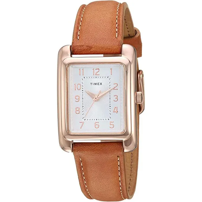 Timex Timex Womens Quartz Watch Meriden Silver Dial Leather Strap TW2R89500 Watches Timex Timex Womens Quartz Watch Meriden Silver Dial Leather Strap TW2R89500 Watches