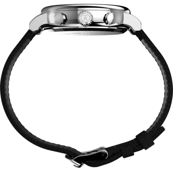 Timex Watches Timex Mens Watch Standard Chronograph Black Dial Silver Brass Case TW2V43700VQ Timex Watches Timex Mens Watch Standard Chronograph Black Dial Silver Brass Case TW2V43700VQ