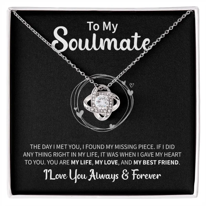To My Soulmate Message Card Necklace ShineOn Fulfillment Necklaces