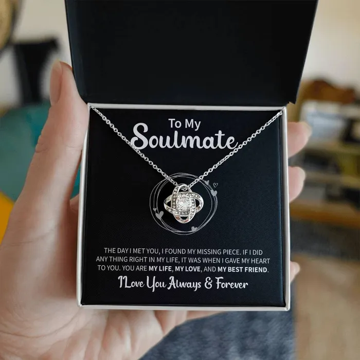 To My Soulmate Message Card Necklace ShineOn Fulfillment Necklaces