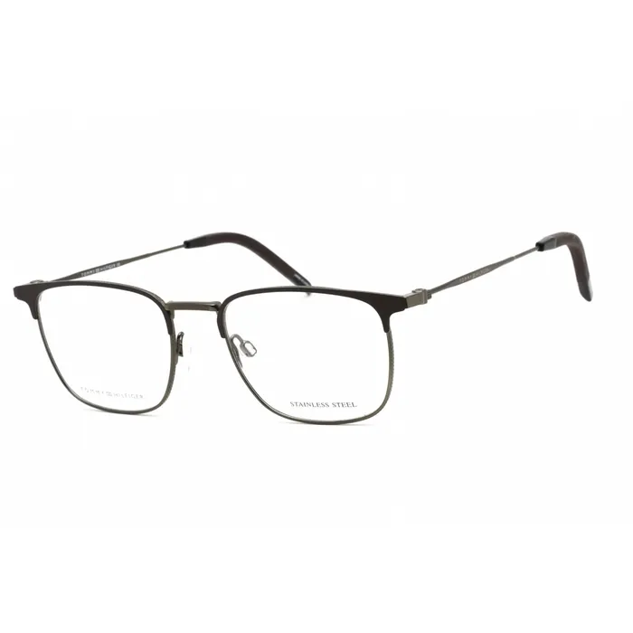 Tommy Hilfiger Bracelets Tommy Hilfiger Mens Eyeglasses Matte Brown Stainless Steel Frame TH 1816 04IN 00
