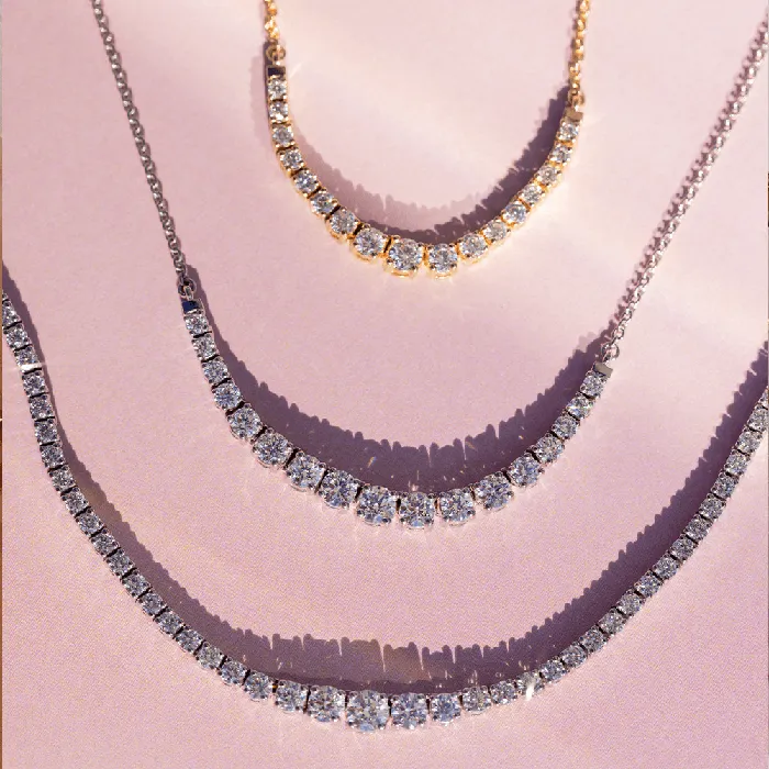 Venus White Diamond Graduated Necklace Marrow Fine Necklaces