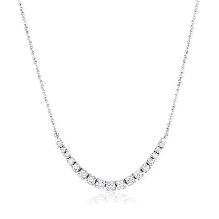 Venus White Diamond Graduated Necklace Marrow Fine Necklaces