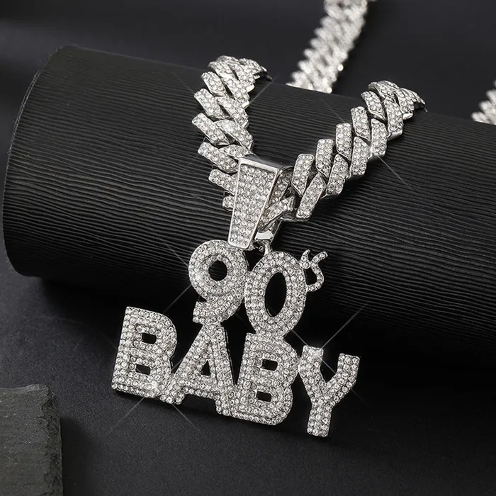 VVS Jewelry Necklaces 90s BABY Pendant Cuban Chain