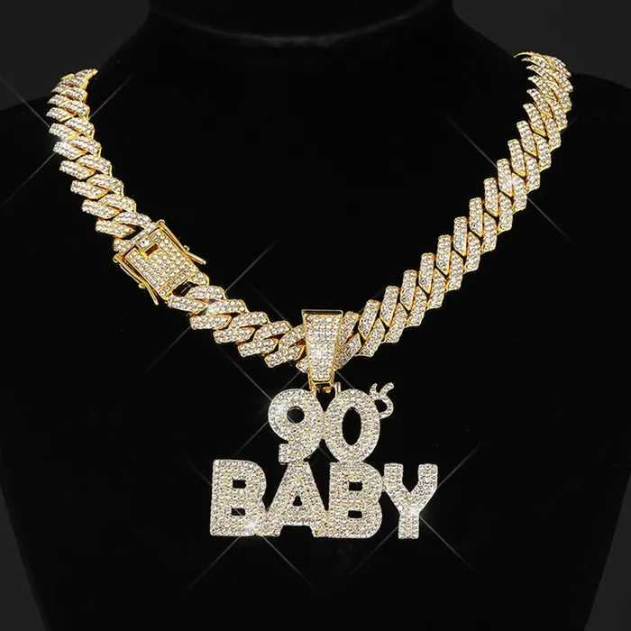 VVS Jewelry Necklaces 90s BABY Pendant Cuban Chain