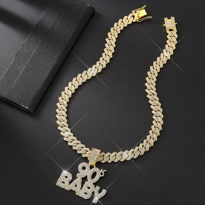 VVS Jewelry Necklaces 90s BABY Pendant Cuban Chain