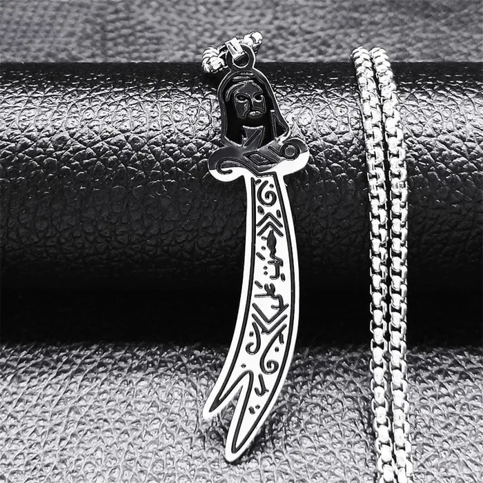 VVS Jewelry Necklaces Imam Ali Sword Stainless Steel Necklace