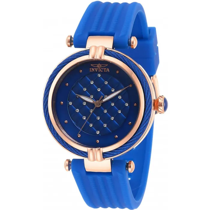 Watches Invicta Invicta Womens Crystal Watch Bolt Blue Dial Polyurethane Strap 28953 Watches Invicta Invicta Womens Crystal Watch Bolt Blue Dial Polyurethane Strap 28953