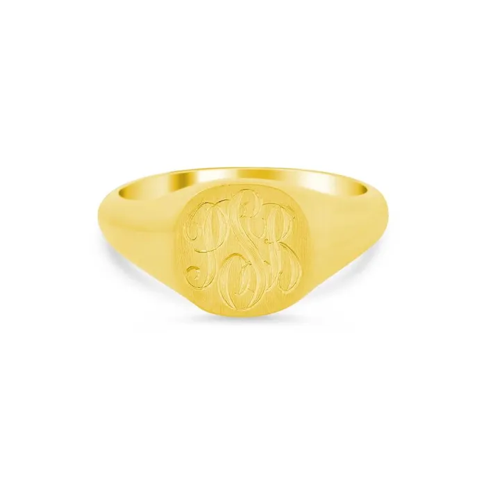 Womens Square Signet Ring Small deBebians Rings