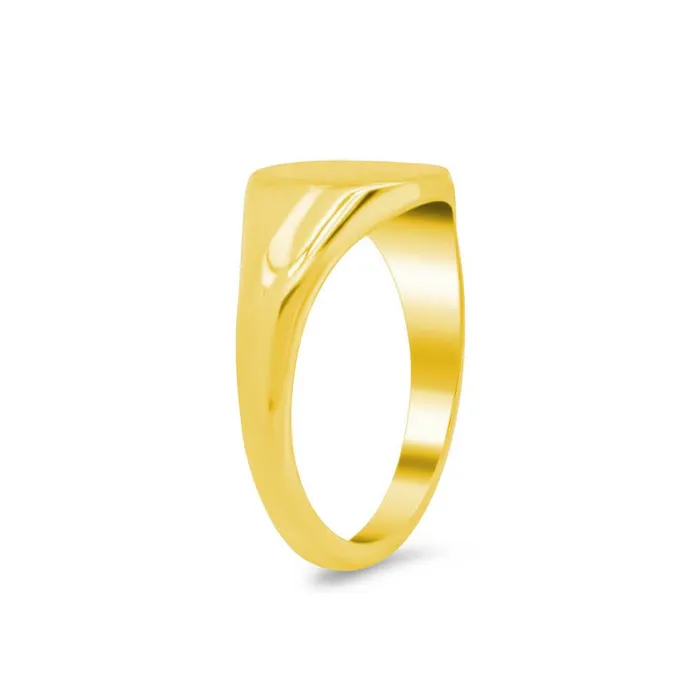 Womens Square Signet Ring Small deBebians Rings