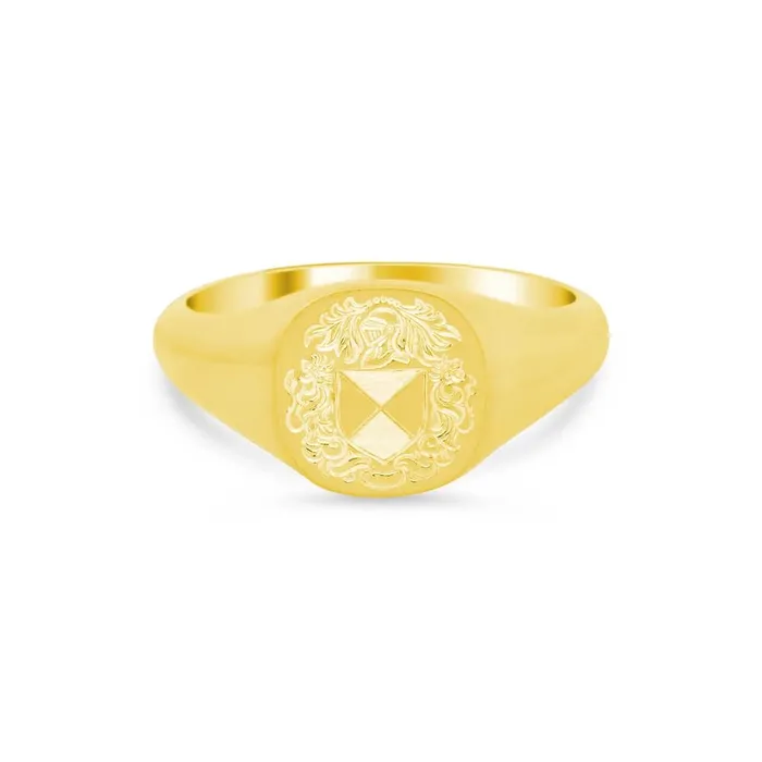 Womens Square Signet Ring Small deBebians Rings