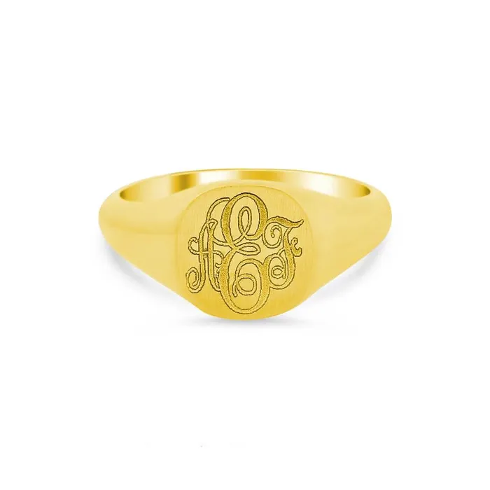 Womens Square Signet Ring Small deBebians Rings
