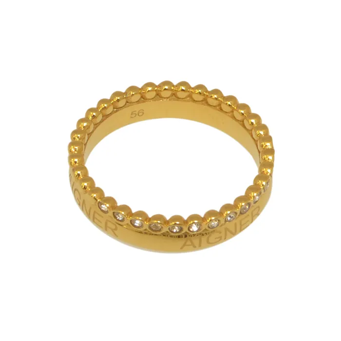 Aigner Rings Aigner Gold Plated Ring Size 7