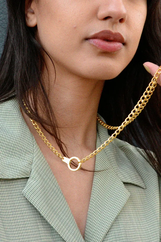 Air Anchor Necklaces Sterling Silver Heritage Chain Necklace with Cuff Keeper Air Anchor Necklaces Sterling Silver Heritage Chain Necklace with Cuff Keeper