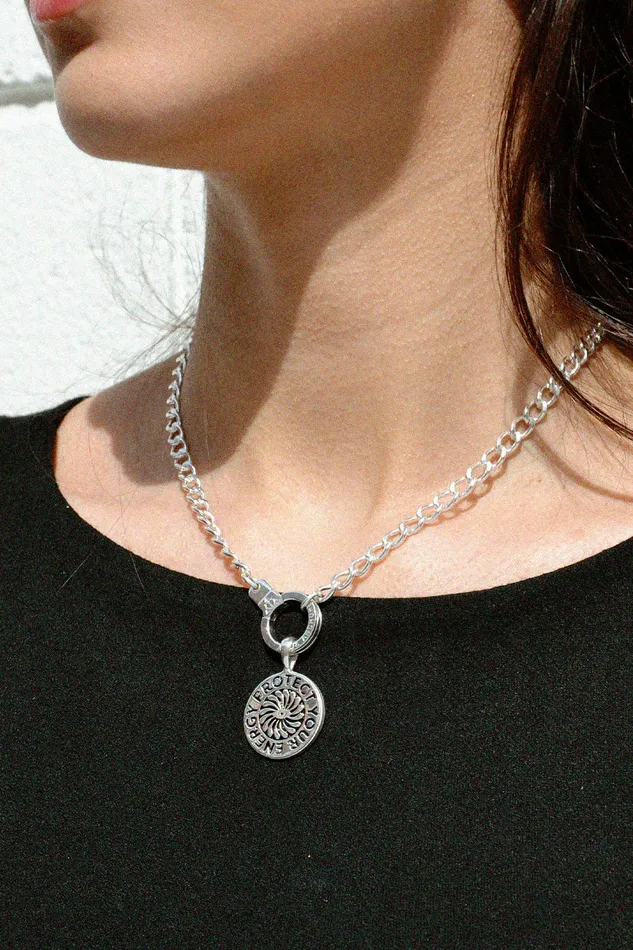 Air Anchor Necklaces Sterling Silver Heritage Chain Necklace with Cuff Keeper Air Anchor Necklaces Sterling Silver Heritage Chain Necklace with Cuff Keeper