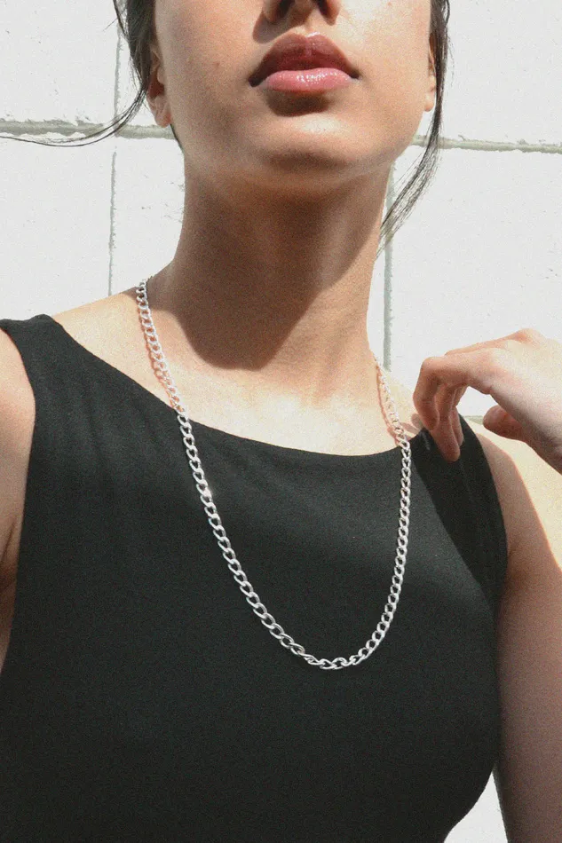 Air Anchor Necklaces Sterling Silver Heritage Chain Necklace with Cuff Keeper Air Anchor Necklaces Sterling Silver Heritage Chain Necklace with Cuff Keeper