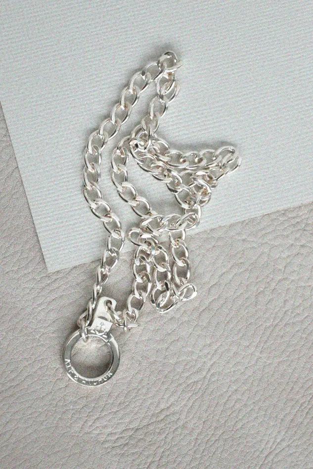 Air Anchor Necklaces Sterling Silver Heritage Chain Necklace with Cuff Keeper Air Anchor Necklaces Sterling Silver Heritage Chain Necklace with Cuff Keeper