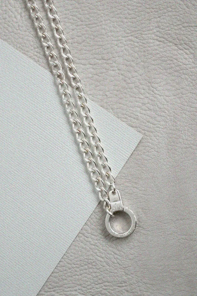 Air Anchor Necklaces Sterling Silver Heritage Chain Necklace with Cuff Keeper Air Anchor Necklaces Sterling Silver Heritage Chain Necklace with Cuff Keeper