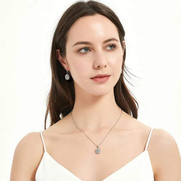 Art Deco CZ Fish Hook Earrings in Sterling Silver BERRICLE Earrings