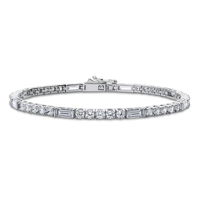 BERRICLE Bracelets Art Deco CZ Tennis Bracelet in Sterling Silver