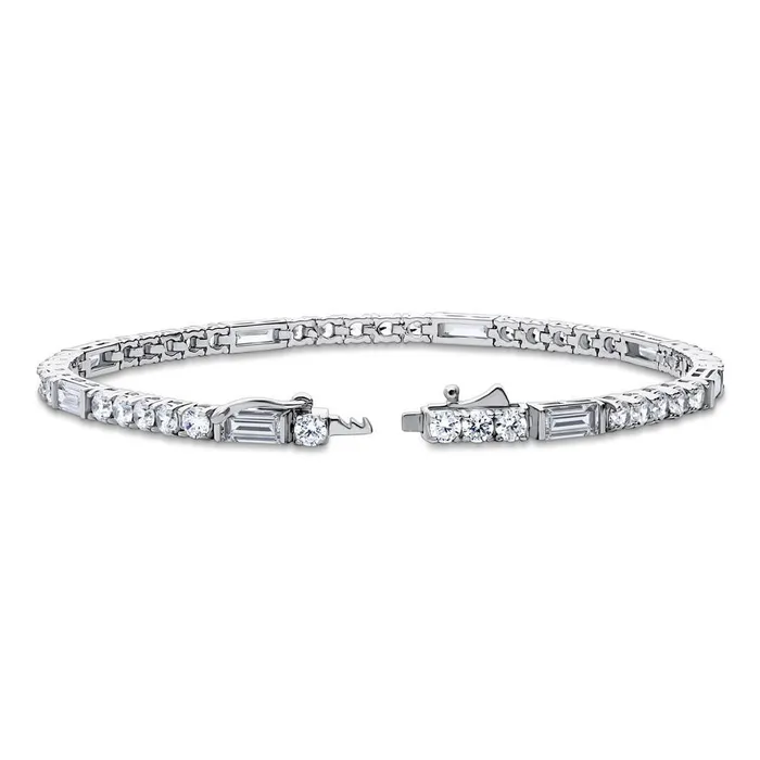 BERRICLE Bracelets Art Deco CZ Tennis Bracelet in Sterling Silver